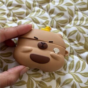 Cute Capybara AirPods PRO 1, 2GEN  Case with Duck Accent